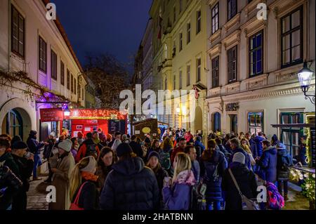 wien, österreich, 14. dez. 2021, Adventmarkt am spittelberg Stockfoto