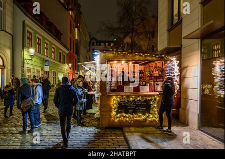 wien, österreich, 14. dez. 2021, Adventmarkt am spittelberg Stockfoto
