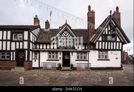 Das Black Bear Inn Sandbach-Tschelches Stockfoto