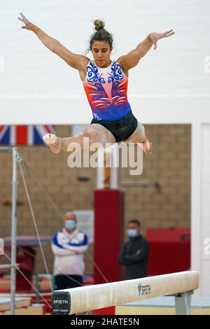 Amelie Morgan trainiert in Lilleshall vor der Weltmeisterschaft in Tokio, Japan Stockfoto