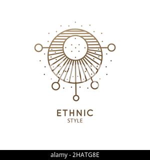 Heiliges geometrisches Emblem Stock Vektor