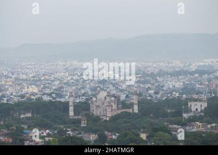 Ein Stadtbild Aurangabad mit bibi ka maqbara Stockfoto