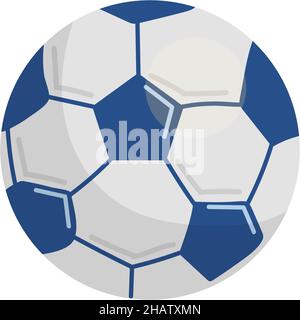 Fußballsymbol. Ball für Sport-Spiel im Cartoon-Stil Stock Vektor