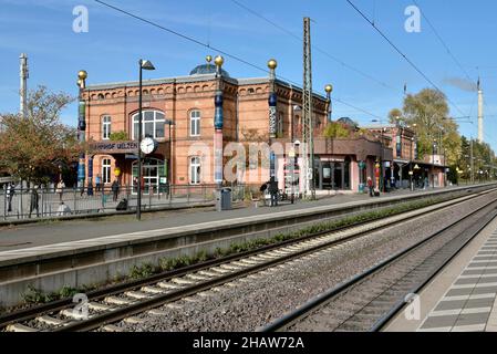 Hundertwasser Bahnhof in Uelzen, Niedersachsen, Deutschland Stockfoto