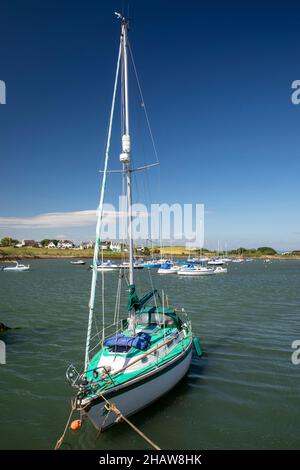 Großbritannien Nordirland, Co Down, Groomsport, Freizeitboote liegen in der Bucht Stockfoto