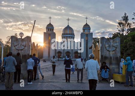 St. Gabriel Church, Hawassa, Sidama, Äthiopien Stockfoto