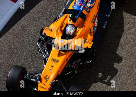 04 NORRIS Lando (gbr), McLaren, Aktion während der Nachsaison-Tests 2021 vom 14. Bis 15. Dezember 2021 auf dem Yas Marina Circuit, auf Yas Island, Abu Dhabi - Foto: Antonin Vincent/DPPI/LiveMedia Stockfoto