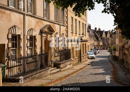 Großbritannien, England, Lincolnshire Stamford, Barn Hill, elegante georgianische Anwesen Stockfoto