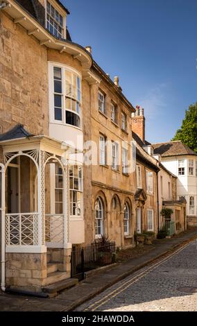 Großbritannien, England, Lincolnshire Stamford, Barn Hill, elegante georgianische Anwesen Stockfoto