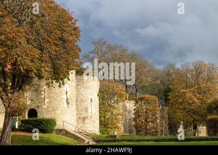 Porte Gayolle an der Stadtmauer von Boulogne-sur-Mer Stockfoto