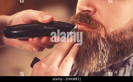 Schönheitssalon für Männer. Gesunder Lebensstil und Schönheit. Stockfoto