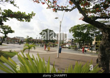 salvador, bahia, brasilien - 28. dezember 2016: Blick auf die Region Largo da Mariquita im Stadtteil Rio Vermelho in Salvador. Stockfoto