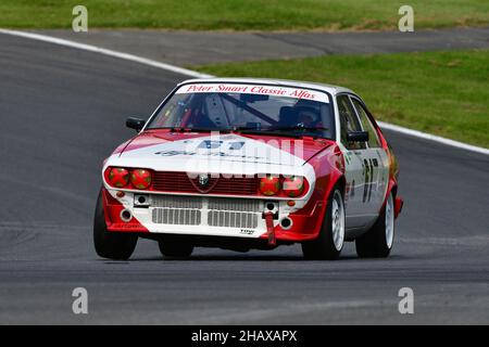 Lawrence Alexander, Alfa Romeo Algetta GTV 2000, HRDC Classic Alfa Challenge für Classic & Historic Alfa Romeo, mit Alfa Romeos der Serie 750 -166 Stockfoto