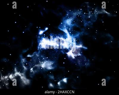 Eine Galaxie am Nachthimmel Stockfoto