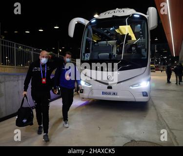 Barcelona, Spanien. 15th Dez 2021. Barcelona, Spanien, Dezember 15th HB Koge Team kommt im Stadion vor dem UEFA Womens Champions League Fußballspiel zwischen Barcelona und HB Koge im Johan Cruyff Stadion in Barcelona, Spanien. Rafa Huerta Kredit: SPP Sport Pressefoto. /Alamy Live News Stockfoto