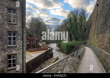 Der Millennium Walk bei New Mills Stockfoto