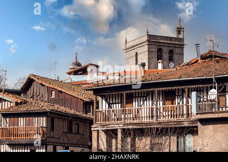 La Alberca, Spanien - 5. Dezember 2021: La Alberca ist eine spanische Gemeinde und Stadt in der Provinz Salamanca, in der autonomen Gemeinschaft Casti Stockfoto