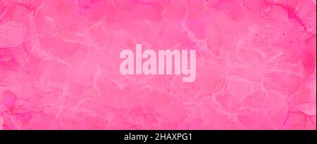 Rosa Alkohol Tinte abstrakt Hintergrund Frühling ostern und Valentinstag Thema Stockfoto