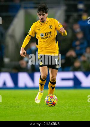 Brighton und Hove, Großbritannien. 15th Dez 2021. Trincão von Wolverhampton Wanderers während des Premier League-Spiels zwischen Brighton und Hove Albion und Wolverhampton Wanderers am 15. Dezember 2021 im American Express Community Stadium, Brighton und Hove, England. Foto von Alan Stanford/Prime Media Images Credit: Prime Media Images/Alamy Live News Stockfoto