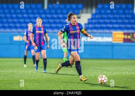 Barcelona, Spanien. 15th Dez 2021. Alexia Putellas vom FC Barcelona in Aktion während des UEFA Women's Champions League-Spiels zwischen dem FC Barcelona Femeni und HB Koge Kvindeelite im Johan Cruyff Stadium.Endstand; FC Barcelona Femeni 5:0 HB Koge Kvindeelite. (Foto: Thiago Prudencio/SOPA Imaages/Sipa USA) Quelle: SIPA USA/Alamy Live News Stockfoto