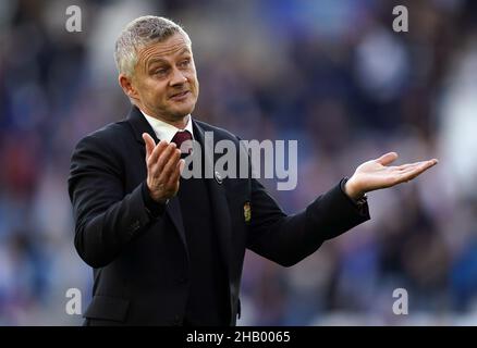 Aktenfoto vom 16-10-2021 von Ole Gunnar Solskjaer, der am 21st. November als Manager von Manchester United entlassen wurde. Ausgabedatum: Donnerstag, 16. Dezember 2021. Stockfoto