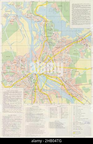 Karte Von Riga, Karte Von Riga, Altstadt Von Riga, Retro-Karte Von Riga, Vintage Riga Plan, Old Riga Print, Vintage Riga Map, Vintage Riga Plan, Old Riga Poster, Riga Stockfoto