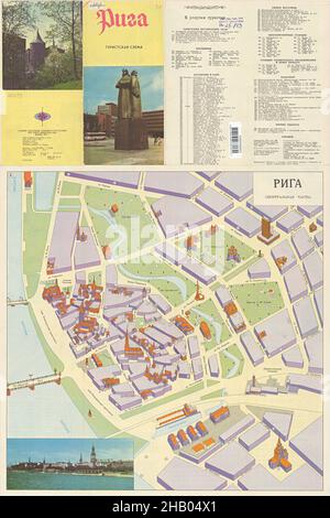 Karte Von Riga, Karte Von Riga, Altstadt Von Riga, Retro-Karte Von Riga, Vintage Riga Plan, Old Riga Print, Vintage Riga Map, Vintage Riga Plan, Old Riga Poster, Riga Stockfoto