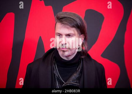 Rodrigo D'Erasmo nimmt an der Premiere des Films 'Diabolik' im Cinema Odeon am 15. Dezember 2021 in Mailand, Italien, Teil. (Foto von Lev Radin/Pacific Press) Stockfoto