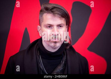 Rodrigo D'Erasmo nimmt an der Premiere des Films 'Diabolik' im Cinema Odeon am 15. Dezember 2021 in Mailand, Italien, Teil. (Foto von Lev Radin/Pacific Press) Stockfoto