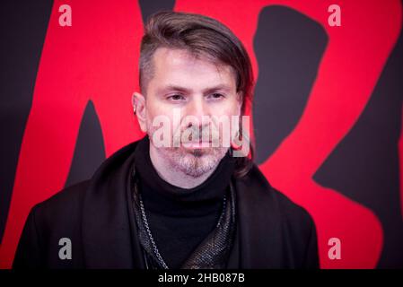 Rodrigo D'Erasmo nimmt an der Premiere des Films 'Diabolik' im Cinema Odeon am 15. Dezember 2021 in Mailand, Italien, Teil. (Foto von Lev Radin/Pacific Press) Stockfoto