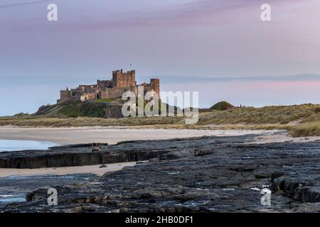 Bamburgh Castle, Nothumberland, England. Stockfoto