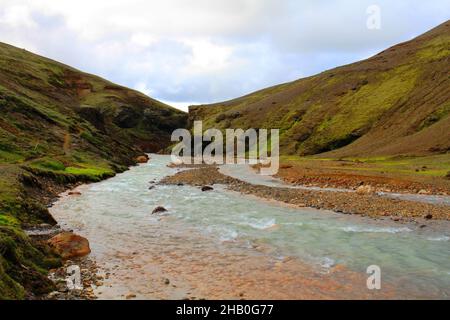 Hveradalir goethermal Park Kerlingarfjoll Stockfoto