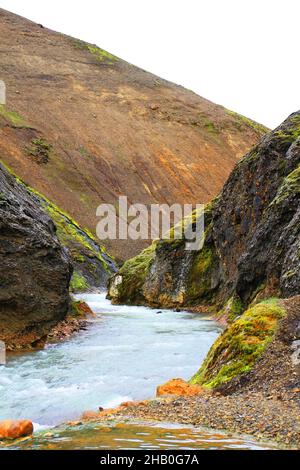 Hveradalir goethermal Park Kerlingarfjoll Stockfoto