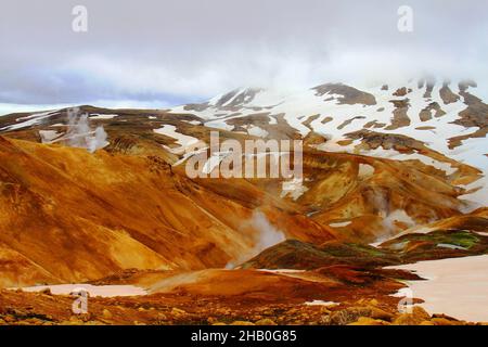 Hveradalir goethermal Park Kerlingarfjoll Stockfoto