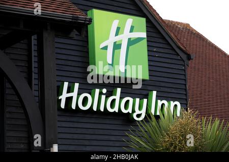 Allgemeine Ansicht eines Holiday Inn Hotels in Fareham, Hampshire, Großbritannien. Stockfoto