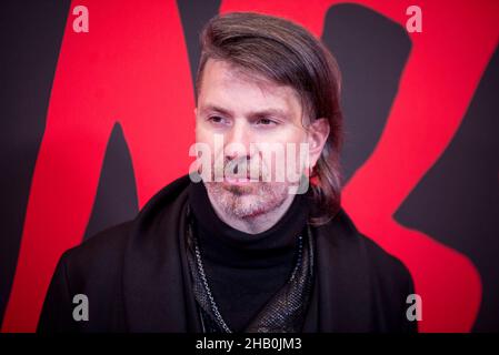 15. Dezember 2021, Mailand, Mailand, Italien: Rodrigo D'Erasmo nimmt an der Premiere des Films ''Diabolik'' im Cinema Odeon am 15. Dezember 2021 in Mailand, Italien, Teil. (Bild: © Pamela Rovaris/Pacific Press via ZUMA Press Wire) Stockfoto