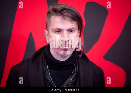 15. Dezember 2021, Mailand, Mailand, Italien: Rodrigo D'Erasmo nimmt an der Premiere des Films ''Diabolik'' im Cinema Odeon am 15. Dezember 2021 in Mailand, Italien, Teil. (Bild: © Pamela Rovaris/Pacific Press via ZUMA Press Wire) Stockfoto