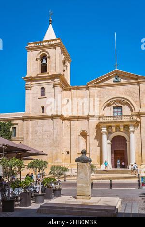Innenansicht der Kathedrale, die dem Heiligen Johannes dem Täufer in der maltesischen Hauptstadt gewidmet ist. Stockfoto