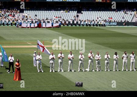 Adelaide, Australien. 16th Dez 2021. England Team vor dem zweiten Testspiel in der Ashes-Serie zwischen Australien und England. Quelle: Peter Mundy/Speed Media/Alamy Live News Stockfoto