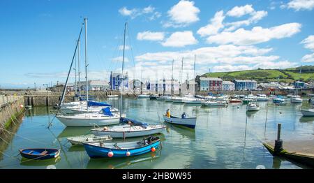 Aberaeron, Cardigan Bay, Ceredigion, Wales, Vereinigtes Königreich, Europa Stockfoto
