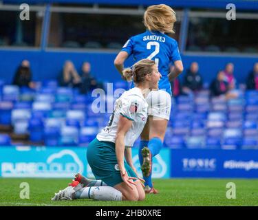 Birmingham, England, 12th Decemb Ellen White (18 Manchester City) in Aktion beim WSL-Match zwischen Birmingham City und den Manchester City Women Gareth Evans/SPP Stockfoto