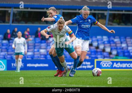 Birmingham, England, 12th Decemb Ellen White (18 Manchester City) in Aktion beim WSL-Match zwischen Birmingham City und den Manchester City Women Gareth Evans/SPP Stockfoto