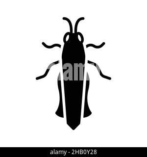 Grasshopper Glyphen Icon Tiervektor Stock Vektor