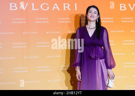 Tokio, Japan. 15th Dez 2021. Es wurde der „BVLGARI AVRORA AWARD 2021“ verliehen. Die japanische Schauspielerin Koyuki trat am 15. Dezember 2021 in Tokio, Japan, auf. (Foto von Kazuki Oishi/Sipa USA) Quelle: SIPA USA/Alamy Live News Stockfoto