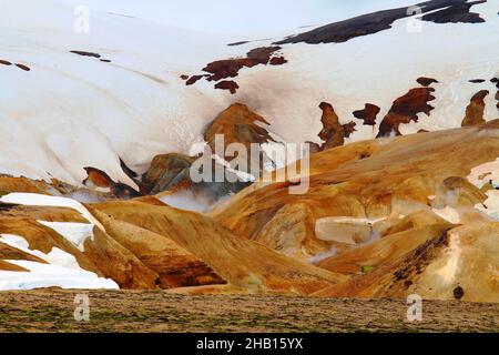 Hveradalir goethermal Park Kerlingarfjoll Island Stockfoto