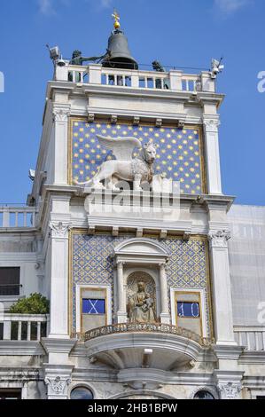 Markusturm, Markusplatz (Piazza San Marco), Venedig (Venedig), Region Venetien, Italien Stockfoto
