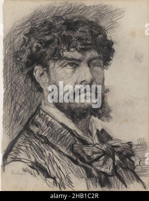 Der Dichter Jean Richepin, James Ensor, um 1880-1890, Zeichnung, Belgische Kunst Stockfoto