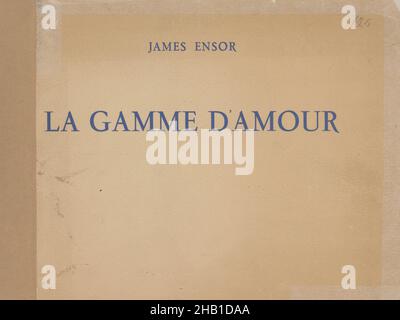 La gamme d'amour, James Ensor, 1929, literarisches Werk, Belgische Kunst Stockfoto