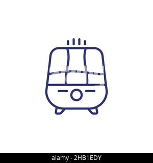 Symbol für Luftbefeuchter oder Luftreiniger, Linienvektor Stock Vektor