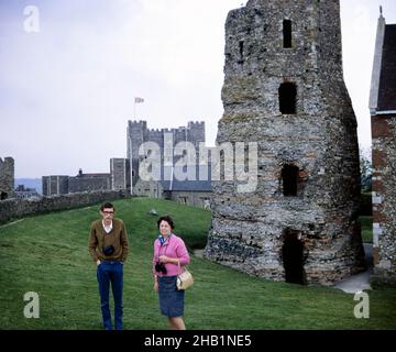 Dover Castle, mittelalterliche Burg in Dover, Kent, England im Jahr 1969 Stockfoto